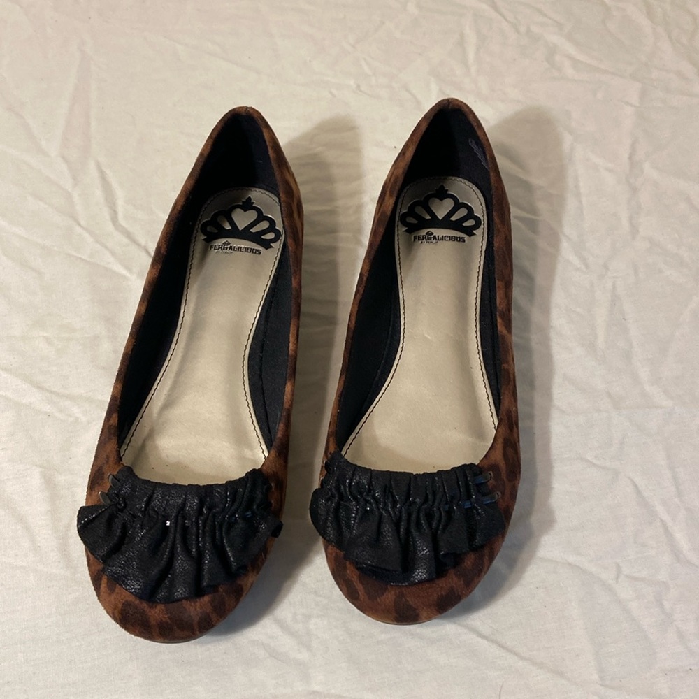 Fergalicious Fergie Leopard Print Suede Flats